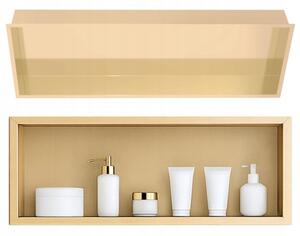 Półka łazienkowa wnękowa Estiva FALEZA Gold 90x30x10 cm złota szczotkowana 1 szt