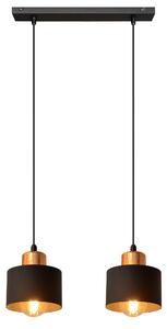 Lampa wisząca podwójna EDISON II W-L 1360/2 BK-B+BR