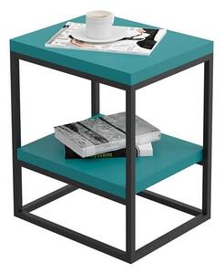 Designerski stolik z półką w stylu loft Mizo - 4 kolory