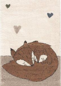 Uroczy dywan dziecięcy w liski Sleeping Foxes