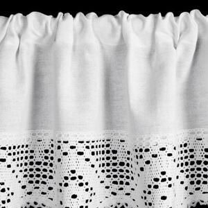 Firana gotowa EUROFIRANY Isaac 150 x 30 cm BiaÅy