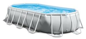 Basen ogrodowy stelażowy Prism Frame Oval INTEX 26796 NP kolor szary