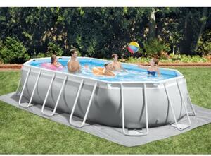 Basen ogrodowy stelażowy Prism Frame Oval INTEX 26796 NP kolor szary