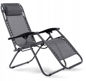 Leżak Fotel Ogrodowe Deluxe Składany Gravity Corciano