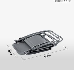 Leżak Fotel Ogrodowe Deluxe Składany Gravity Corciano