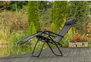 Leżak Fotel Ogrodowe Deluxe Składany Gravity Corciano