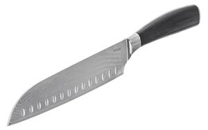 Nóż kuchenny Santoku, stal damasceńska/pakka, 18,5 cm
