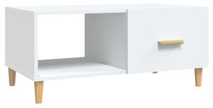 Stolik kawowy, biały, 89,5x50x40 cm, materiał drewnopochodny