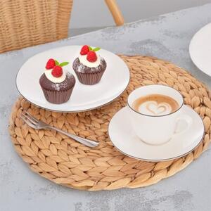 Spodek mały talerzyk porcelanowy biały DECORA 15 cm