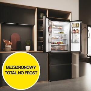 Lodówka HAIER HFR3718ENGB Side by Side No Frost 177.5cm Czarne szkło