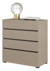 Komoda CROSS 4S 80cm congo/czarna