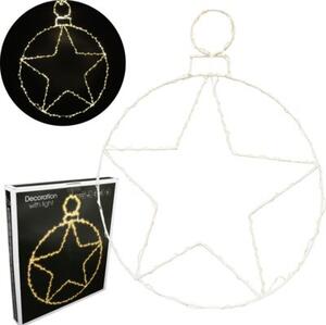 Dekoracja świetlna na okno CHRISTMAS DECORATION Gwiazda 236 LED 48 cm