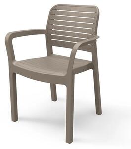 Krzesło plastikowe CHLOE, cappuccino