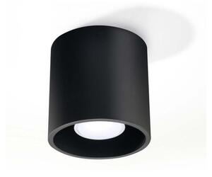 Czarna lampa sufitowa Sollux Roda