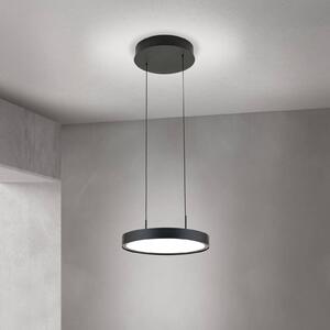 ORION Lampa wisząca Teide, możliwość ściemniania, czarny, salon / jadalnia, aluminium, nowoczesny