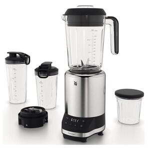 Blender kielichowy WMF Kult Pro Srebrno-czarny + 2 bidony + pojemnik