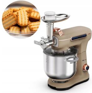 Robot kuchenny planetarny WEBBER Futura XEF900 1800W z szatkownicą i maszynką do mięsa Beżowy