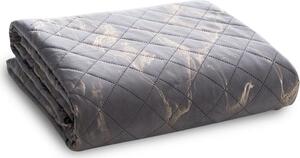 Narzuta EUROFIRANY D91 Luiz 6 170 x 210 cm Stalowo-zÅoty