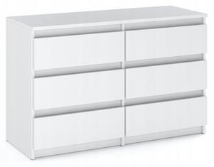 Komoda STIVMEBLE z 6 Szufladami 100x33,5x71,5 cm BiaÅy Mat
