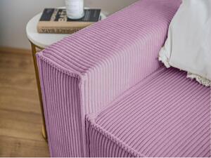 Fotel sztruksowy fioletowy SMART