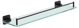 Półka łazienkowa pod lustro HYDROSAN MARGO-BL Czarny 48x4.5x13 cm