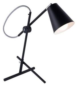 Czarna lampa biurkowa Arte - wygodna regulacja