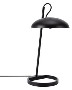Czarna lampa stołowa loftowa Versale - DFTP, okrągły klosz