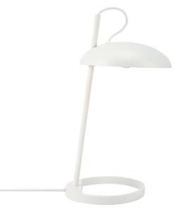 Biała lampa biurkowa Versale - DFTP, szeroki klosz
