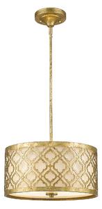 Elegancka lampa wisząca Arabella - złoty klosz