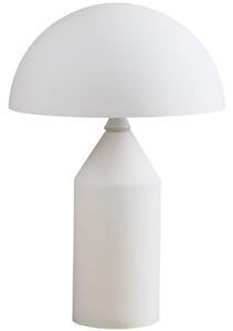 Biała lampa stołowa Belfugo - dwa włączniki