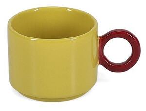 Musztardowy kamionkowy kubek 280 ml Lou – ONA