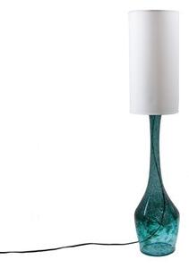 Lampa stołowa Angel - szklana podłużna- Gie El Home - turkusowa