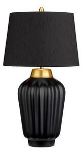 Czarna lampa stołowa Bexley - elegancki abażur