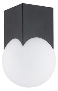 Lampa sufitowa Austin M - czarna, szklana kula