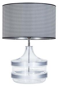 Elegancka lampa stołowa Baden Baden Silver - z abażurem
