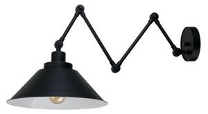 Lampa sufitowa loftowa czarna / kinkiet Pantograph - regulowany