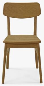 Drewniany zestaw 4 krzeseł i stołu wykonany z litego drewna dębowego