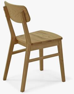 Krzesło wykonane z drewna dębowego Vilus