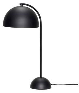 Czarna lampa biurkowa Form - szeroki klosz