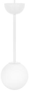 Biała lampa wisząca Gladio - szklany klosz 15cm