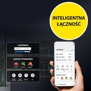 Lodówka HISENSE RB5P410SBFC 413l ExtraSpace 34dB No frost 203cm do obudowy WiFi Connectlife Smartfresh Metal Cooling
