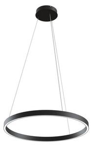 Ledowa lampa wisząca Rim - czarna, 60cm