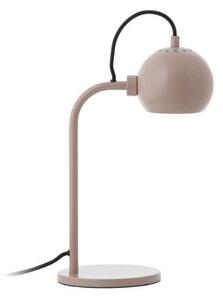 Nowoczesna lampa biurkowa Ball Single - kremowa