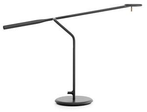 Designerska lampa biurkowa Flow - czarna, LED