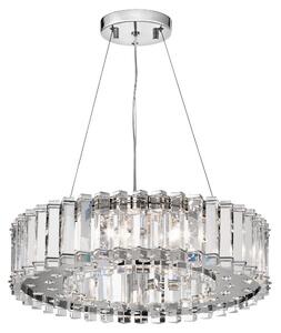 Kryształowa lampa wisząca Crystal - Ardant Decor - duży klosz