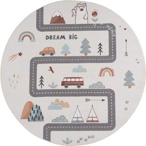 Kremowy dywan dziecięcy odpowiedni do prania ø120 cm Coco 1134 – Ayyildiz Carpets
