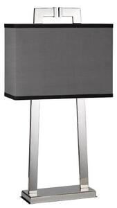Elegancka lampa stołowa Magro - nowoczesna, szary abażur
