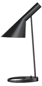 Czarna lampa stołowa AJ - Louis Poulsen, włącznik w podstawie