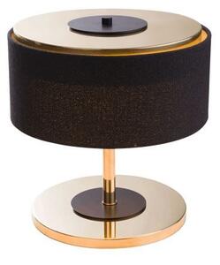 Złota lampa stołowa Elia - czarny abażur