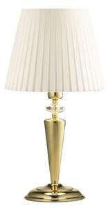 Lampa nocna Lilosa - złota, biały abażur